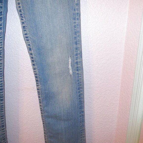 Vtg True Religion Julie Low Rise Jeans Size 27 Flap Pockets Stretch Y2K 90s - Picture 11 of 12